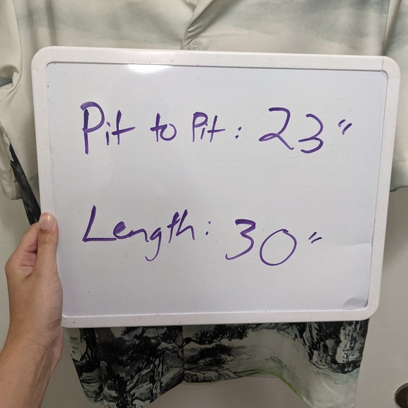 Y.T.G. LA Landscape Waterpaint Button Down Collar Shirt Rare NWT - Picture 11 of 11